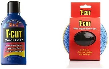 T-Cut Dark Blue Scratch Remover Color Fast Paintwork Restorer Car Polish - 500ml plus a Wax Applicator Set with Handle* 13 Colours Available
