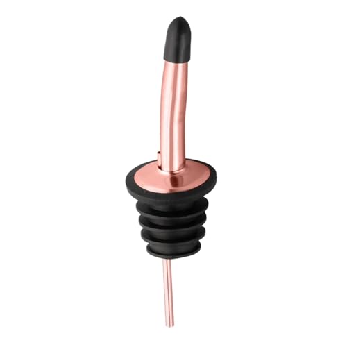 Image of Pafusen 12 Pack Liquor Bottle Pourers, Liquor Pour Spout for Liquor Bottles, Stainless Steel Olive oil Dispenser Spout, Alcohol Pourer Spouts Dust Caps Covers, Rose Gold