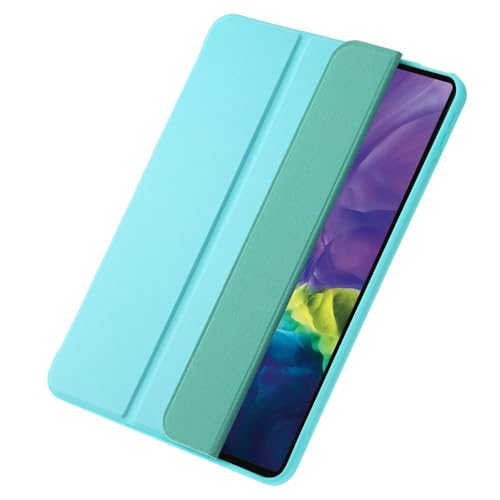 Étui iPad 5e génération 9.7 résistant aux rayures bleu foncé silicone cuir