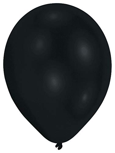 amscan 9904922 25 Ballons en Latex Noir Paquet de 25