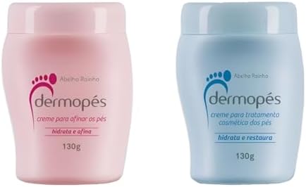 Kit 2 Dermopes para os pes, 1 hidrata e restaura 130g, 1 hidrata ...