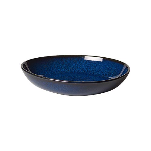 Like. by Villeroy and Boch, Lave Bleu Small Shallow Bowl, 22 x 21 x 4.2 cm