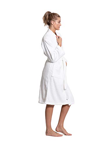Turkuoise Soft & Absorbent Towel Robe, 100% Cotton Turkish Terry Cloth Kimono Bathrobes for Women3