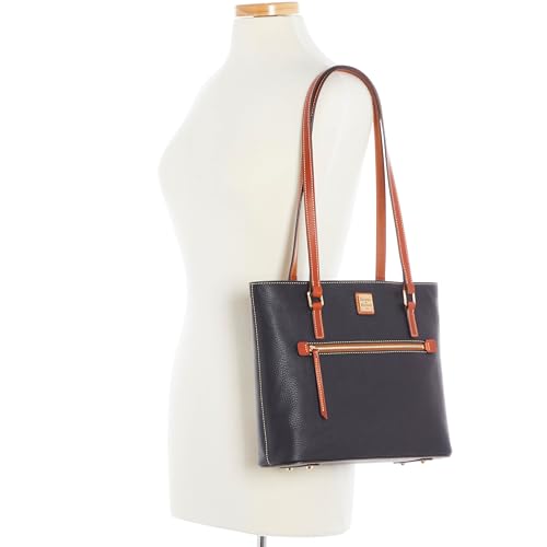 Image of Dooney & Bourke Tote Bags for Women, Large Pebble Grain Leather Shopper Bag with Zipper
