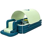 プール✨大型 空気入れ不要 ビニールプール子供用 家庭用 簡易 折りたたみ 厚み Amazon | NIELHYUN プール 大型 空気入れ不要 ビニールプール