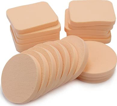 20Pcs Women's Square Soft Makeup Beauty Face Foundation Blender Facial Smooth Powder Puff Cosmetics Blush Applicators Sponges Use for Dry and Wet-image-24