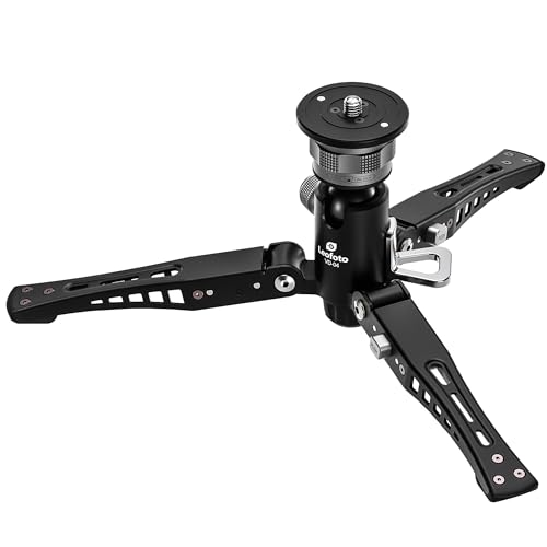 LEOFOTO VD-04 Trépied pour Monopode mini support de table compact en aluminium