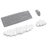 Handballenauflage Tastatur Handgelenkauflage Maus Ergonomisches Memory Foam Handgelenkstütze Rutschfeste Cloud Wrist Rest für Büro, Laptop, Mac, Computer undGaming, Schmerzlinderung im Handgelenk