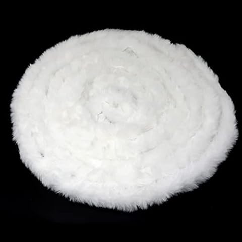 HONBAY 5.47 Yards Christmas Faux Fur Ribbon Cover