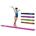 Springee 9.5ft Balance Beam - Extra Firm Folding Gymnastics Beam - Practice Gymnastics Equipment for Home - The Safe Balance Beam for Kids (Pink)