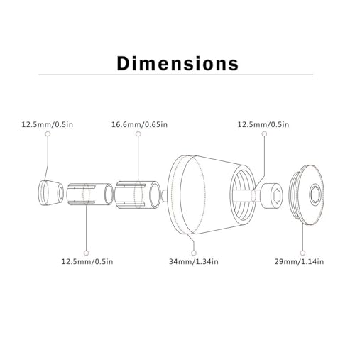 Guidon Moto 22mm Couvercle Capuchon Extrémité pour V-Strom DL650 - 2