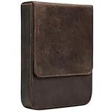 Mikikit Multifunktionales Stifteetui aus Kunstleder mit Magnetischem Schubladendesign 6 Fächer Robustes Stifteaufbewahrungsetui für Schüler Dunkelbraun Schreibgeräte Organizer für Schule