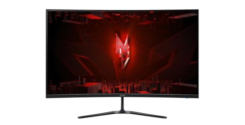 Acer Nitro ED320Q X2 31.5" Curved Gaming Monitor, FHD, 240Hz, 1ms VRB, FreeSync Premium, HDMI, DisplayPort, UM.JE0EE.202, Black