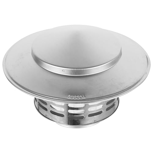 Ipetboom [ Schornsteinabdeckung Edelstahl 304 Regenkappe Ø75mm Wetterfest mit Lüftungsschutz für Kamin und Dachmontage ]