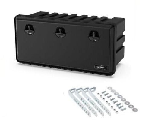 DAKEN Just 1000 LKW Staukasten Werkzeugkasten 1020x500x460mm Staubox 153L Unterbaukasten (Mit Halter)