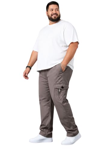Image of INKKR Men Plus Size Cargo Pants || Plus Cargo Pants Cotton || 2XL-6XL
