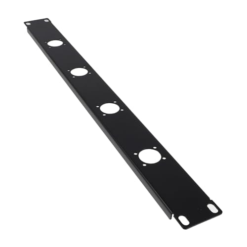 ERINGOGO パッチパネル ポート ヒンジ付き音響ラックマウントパネル 多機能オーディオラック用ケーブル整理器 ネットワーク機器収納ケース