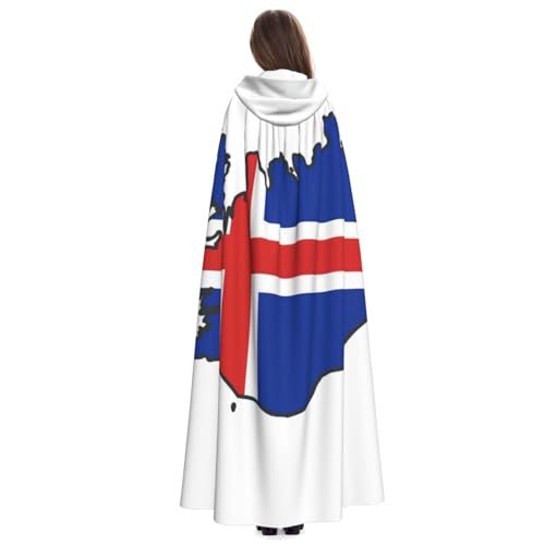 Cape médiévale à capuche Islande cadeau original mixte - 3