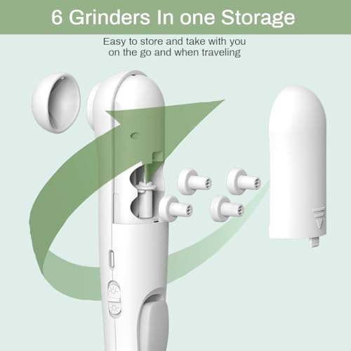 Image of SNOWIE SOFT Nail Trimmer for Baby New Born White Electric Baby Nails Cutter 2 in 1 Electric Nail Clipper with LED USB Rechargeable Baby Grooming Kit