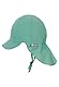 Sterntaler Unisex Kinder Schirmmütze Mit Nackenschutz Bindebänder Und Einsteckbaren Ohrenklappen Kindermütze, Mittelgrün, 45 EU