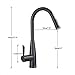 REPLYSAT Matte Black Bathroom Kitchen Sensor Faucet Hot & Cold Mixer Tap Sense Crane 2 Function Modes Pull Out Spout Modern