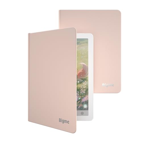 Image of Back Case for Bigme B6 Color E-Reader Leather Cover Supports Magnetic Adsorption, Thin & Light, Auto Sleep /Wake, Pink