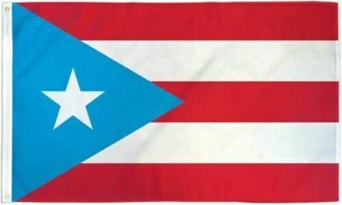 Bandera azul claro de Puerto Rico Puerto Rico PR State Star US 100D de 2 x 3 pies