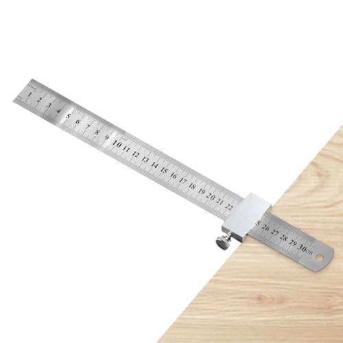 Positionierblock Für Lineale | Hochbelastbarer Und Hochpräziser Anreißmarkierer,Stahl Lineal Positionierer Und Fixierblock | Für Heimwerker Holzbearbeitung Messen Kennzeichnen Markieren