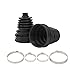 2pcs CV Joint Boot Kit, Universal Flexible Boots for Cars Dustproof Silicone Cover Replacement Kit Front and Rear Axle Repair Tools Constant Velocity with 4 Stainless steel Clamps