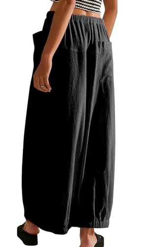 CHARTOU Women Baggy Parachute Skirt Comfy Casual Cotton Y2k Cargo Maxi Long Skirt2