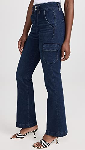 PAIGE Women's Dion 32" Jeans with Cargo Pockets4