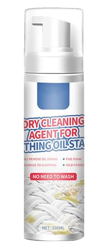 Spray Limpiador De Limpieza En Seco,Limpiador De Manchas Difíciles De Ropa,Lavado líquido sin agua ropa limpieza espuma abajo ropa agente de limpieza en seco