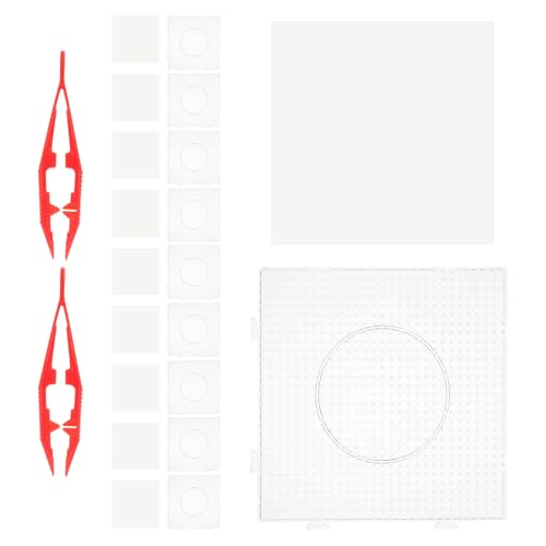 Plaques à perles à repasser transparentes plastique rigide kit 10