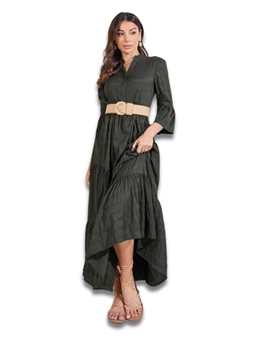 Image of Styli Women Tired Maxi Dress | Flowy Silhouette with Comfortable Fit | Elegant and Stylish Design | Perfect for Casual and Occasion Wear