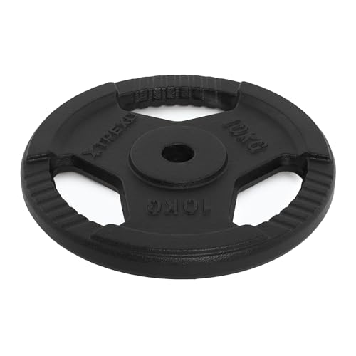 TREXO TRX-ICP001 10kg Gusseisen Hantelscheibe - Universal, langlebig, mit ergonomischen Griffen, kompatibel mit Langhanteln und Griffen für Kraft- und Funktionstraining TREXO TRX-ICP001 10kg Gusseisen Hantelscheibe - Universal, langlebig, mit ergonomischen Griffen, kompatibel mit Langhanteln und Griffen für Kraft- und Funktionstraining