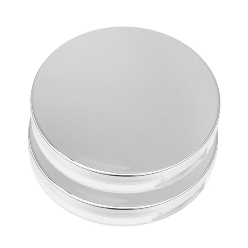 BIUDECO 2個超薄型散粉ケース 鏡付きメイク用パウダー ボックス 女性向け