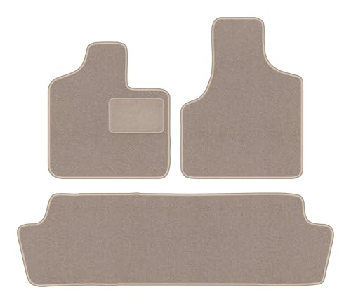 Tapis auto velours beige haut de gamme Chrysler Grand Voyager 3