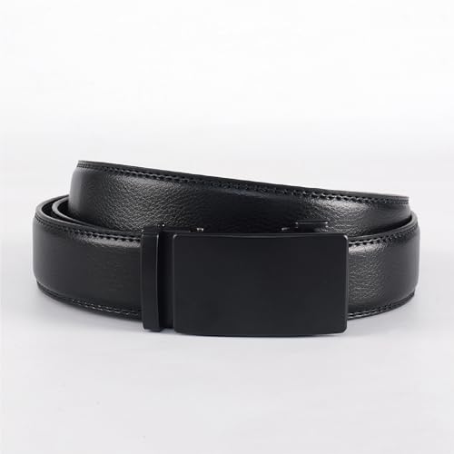 Mens Belt Leather Ratchet Belt For Men Dress and Casual with Adjustable Buckle 1 3/8"(35mm),Trim to Fit2