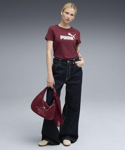 Image of Puma Women Cotton Letter Print Regular Fit Tees