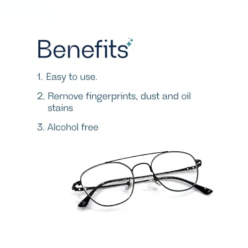 Xerostain Premium Lens Cleaning Spray Kit with Microfibre Cloth (100 ml) | Alcohol Free | Effective lens cleaner for Spectacles, Eyeglasses, Sunglasses etc. (100 ML)