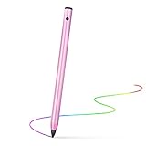 Active Stylus Pen，Wuudy Adjustable Fine Point Stylus Providing Accurate/High Sensitive Writing and Drawing Experience for iPad/iPhone/Android and Other Touchscreen Devices.(Pink)