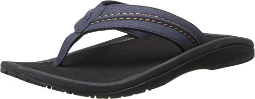 OLUKAI Hokua Sandal - Men's (9, Trench Blue/Black)