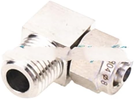6mm 8mm 10mm 12mm Tube to 1/8" 1/4" 3/8" 1/2" Male Thread 90 Degree Elbow SS304 Stainless Steel Pipe Fittings Connector(8mm,3/8")