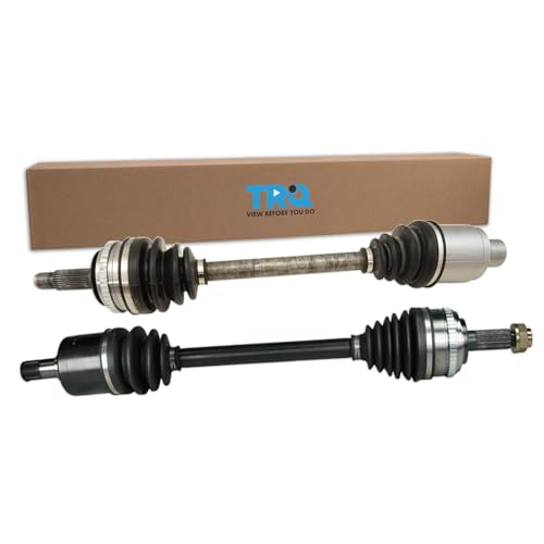 Image of TRQ Front Driver and Passenger Side CV Axle Assembly Set 2 Piece for 2001-2002 Acura MDX 2003-2004 Honda Pilot