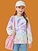 Haloumoning Girls Oversized Crewneck Sweatshirts Kids Fashion Drop Shoulder Pullover Clothes 5-14 Years