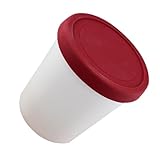 Almacenamiento de helados para congelador | Tarro de helado casero para el almacenamiento del congelador - Frost Contenedores reutilizables de yogur de postre helado con tapas para