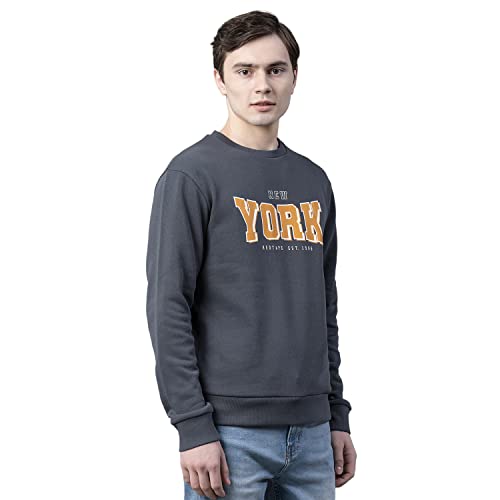 Image of Red Tape Men's Apce Grey Graphic Print Sweatshirt