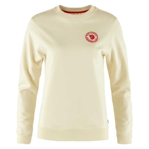 Fjallraven 87230-113 1960 Logo Badge Sweater W Sweatshirt Damen Chalk White Größe XXL