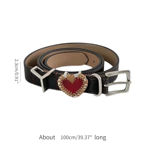 Waist Belt, Adult Waist Belt with Knot Heart Letter Light Luxurious Personality Waist Belts for Women Trousers Coat Dress4