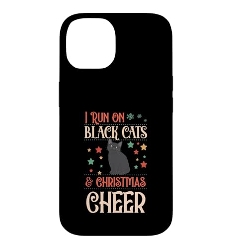 I Run On Black Cats And Christmas Cheer �}�b�`���OX-Mas Squad �X�}�z�P�[�X iPhone 14 �p
